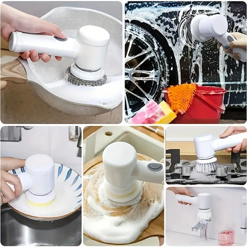 多機能電動クリーニングブラシ｜キッチン用品｜ハンディ食器洗いブラシ｜トイレ・バスルーム・家庭用掃除用具｜海外対応